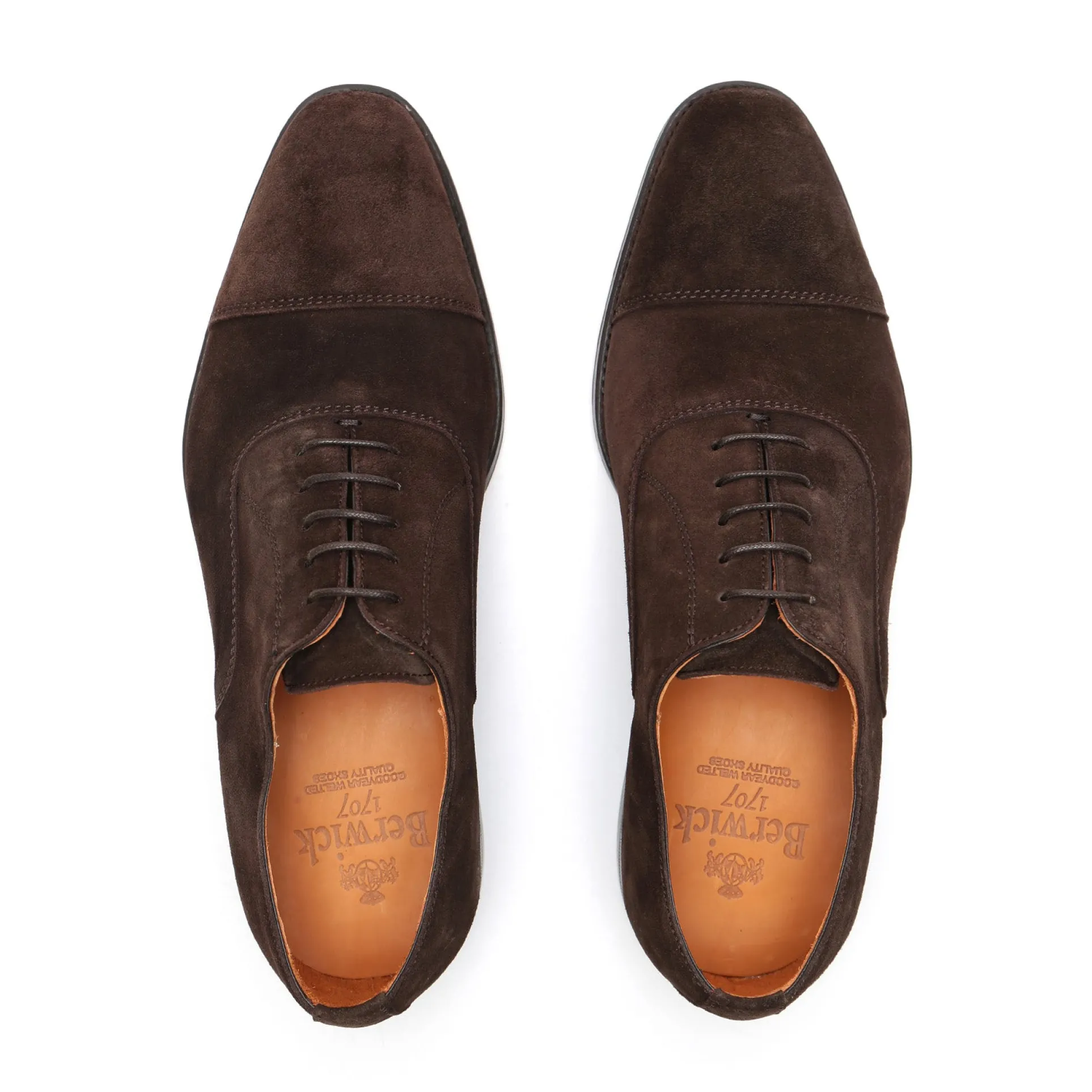 Berwick Men's Toe Cap Suede Oxford Shoes 5217/K3