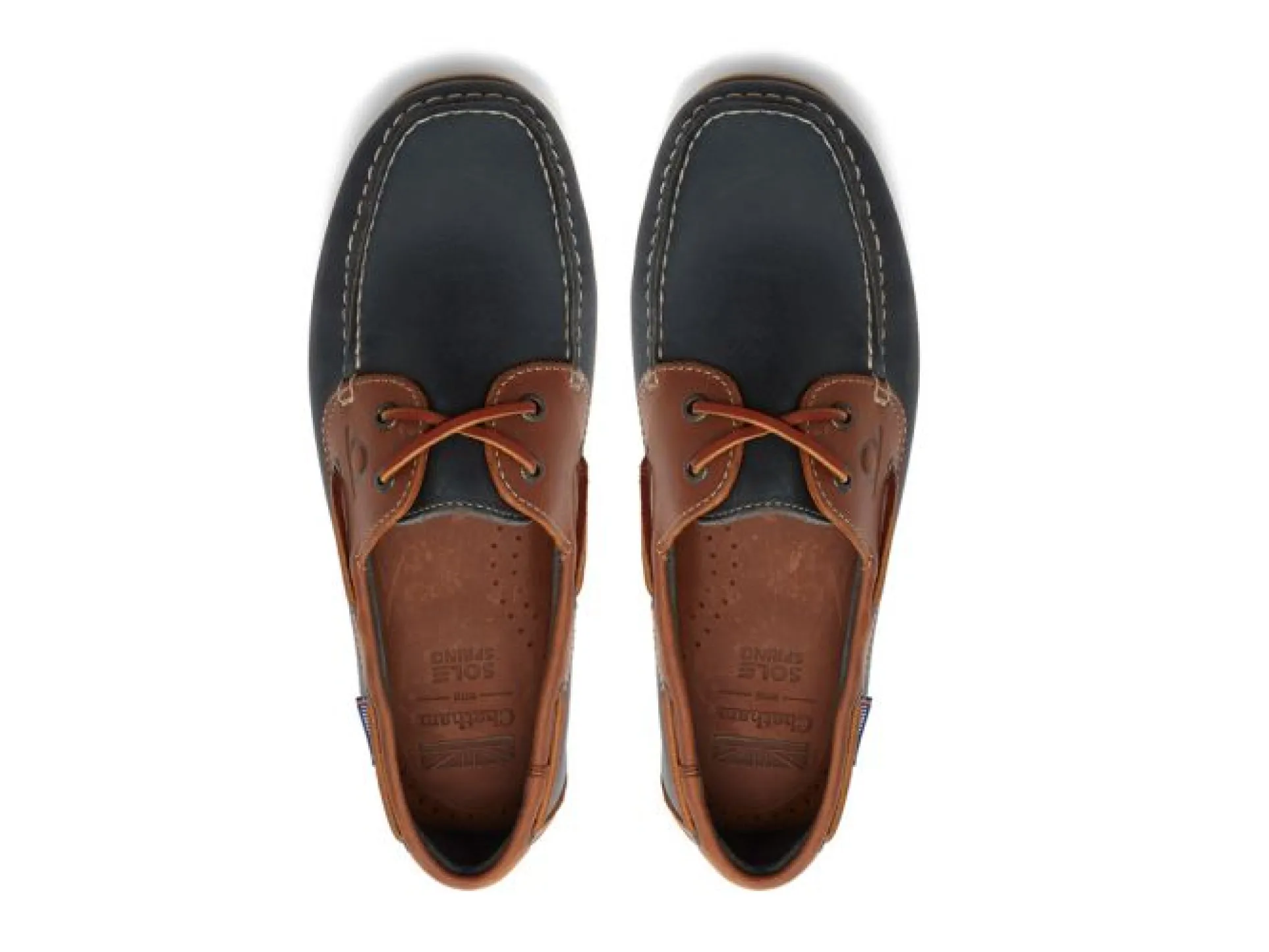 Chatham Men's Whitstable Leather Lace-Up Boat Shoes Csw/Nt