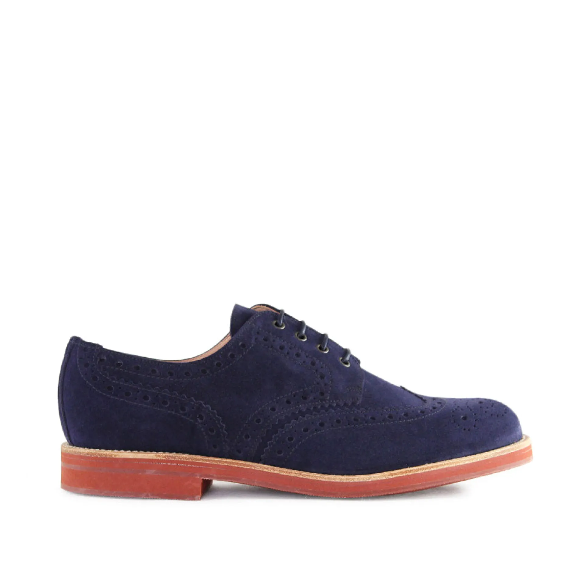 Sanders Men's Theo Suede Brogue Shoes 1705/As