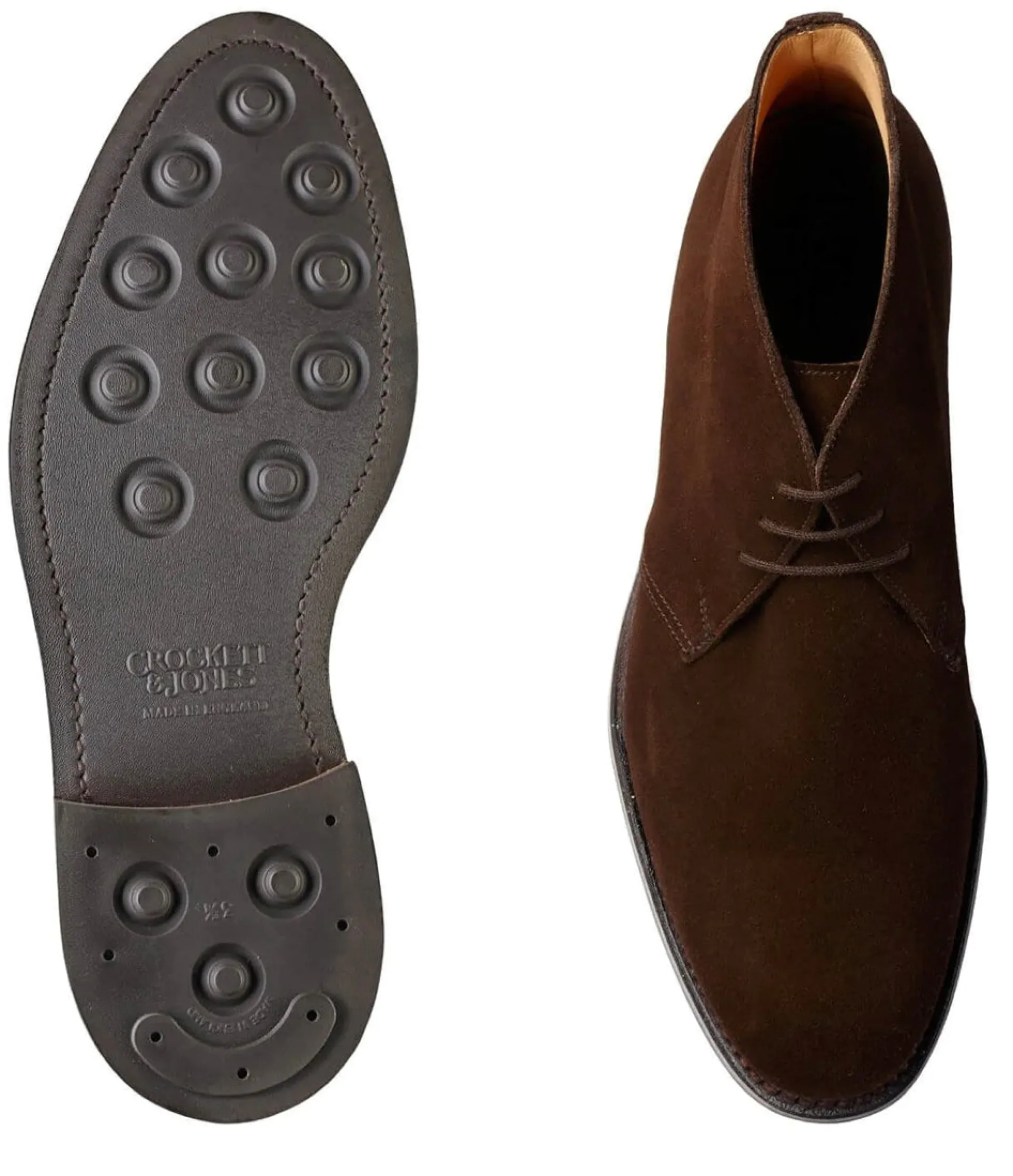 Crockett & Jones Men's Chiltern Suede Lace-Up Boots