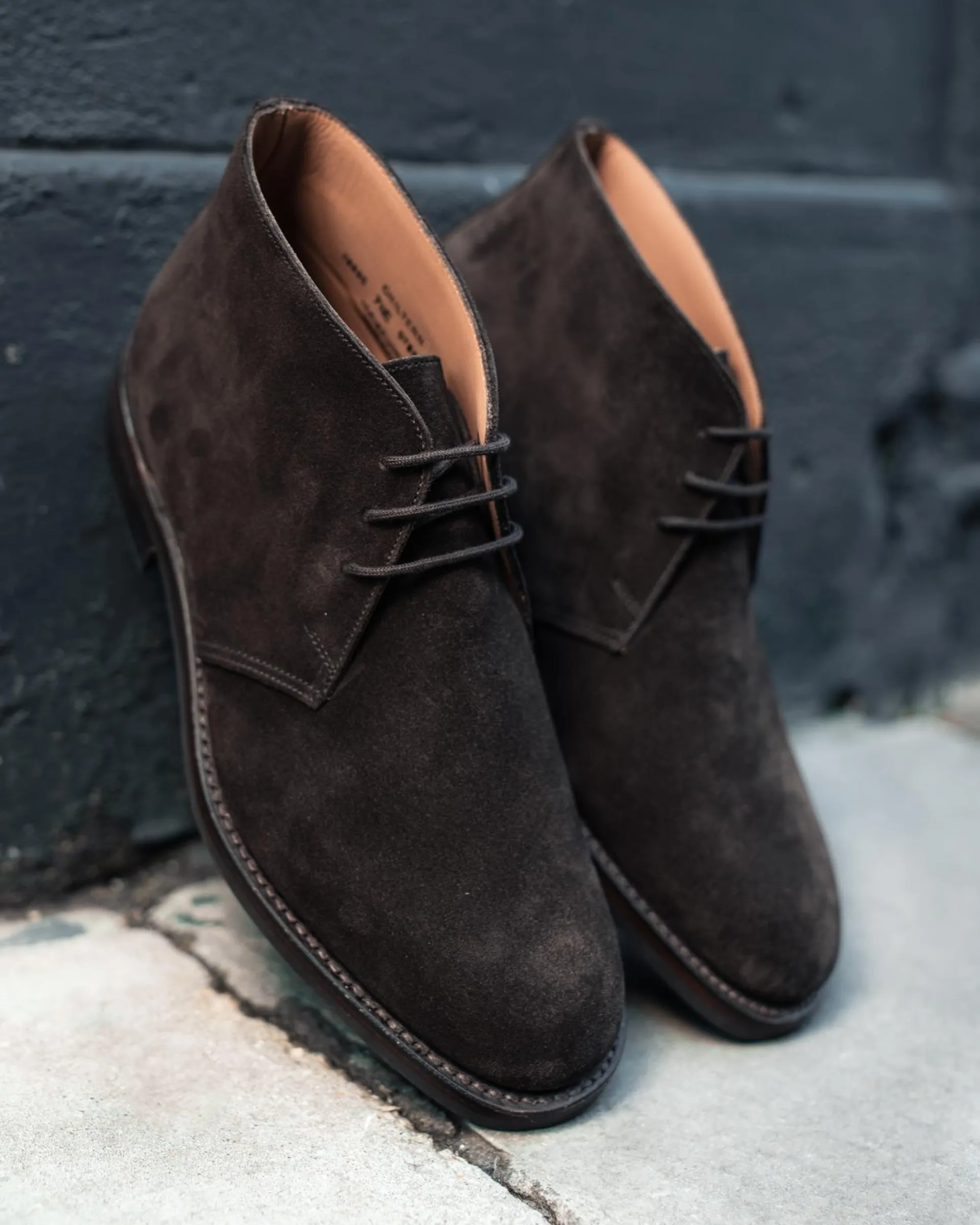 Crockett & Jones Men's Chiltern Suede Lace-Up Boots