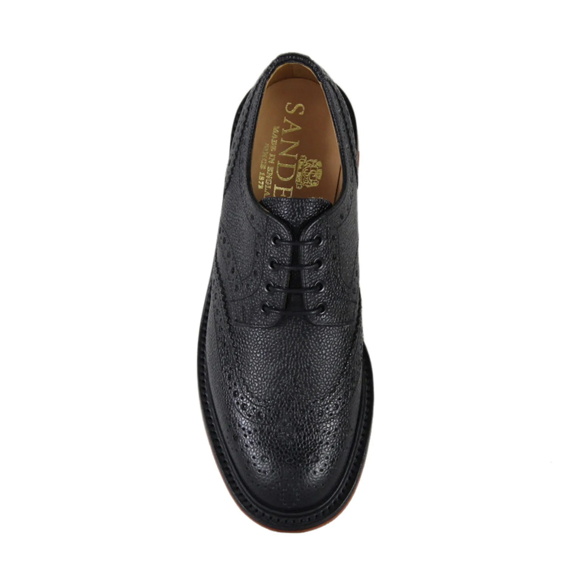 Sanders Men's Jude Leather Brogue Shoes 9143/Bg
